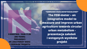The FEW-meter - an integrative model to measure and improve urban metabolism