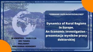 Dynamics of Rural Regions in Europe. An Economic Investigation