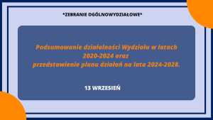 Zebranie Ogólne Wydziału