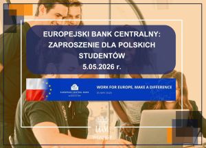 Europejski Bank Centralny: Zaproszenie dla polskich studentów