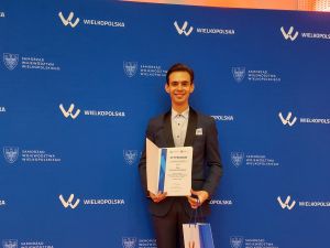 Student WGSEiGP otrzymał Stypendium Naukowe Marszałka Województwa Wielkopolskiego