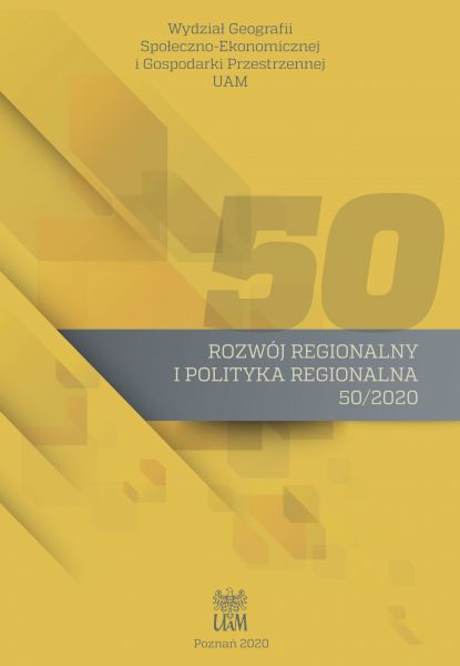 Okładka pięćdziesiątego numeru kwartalnika Rozwój Regionalny i Polityka Regionalna